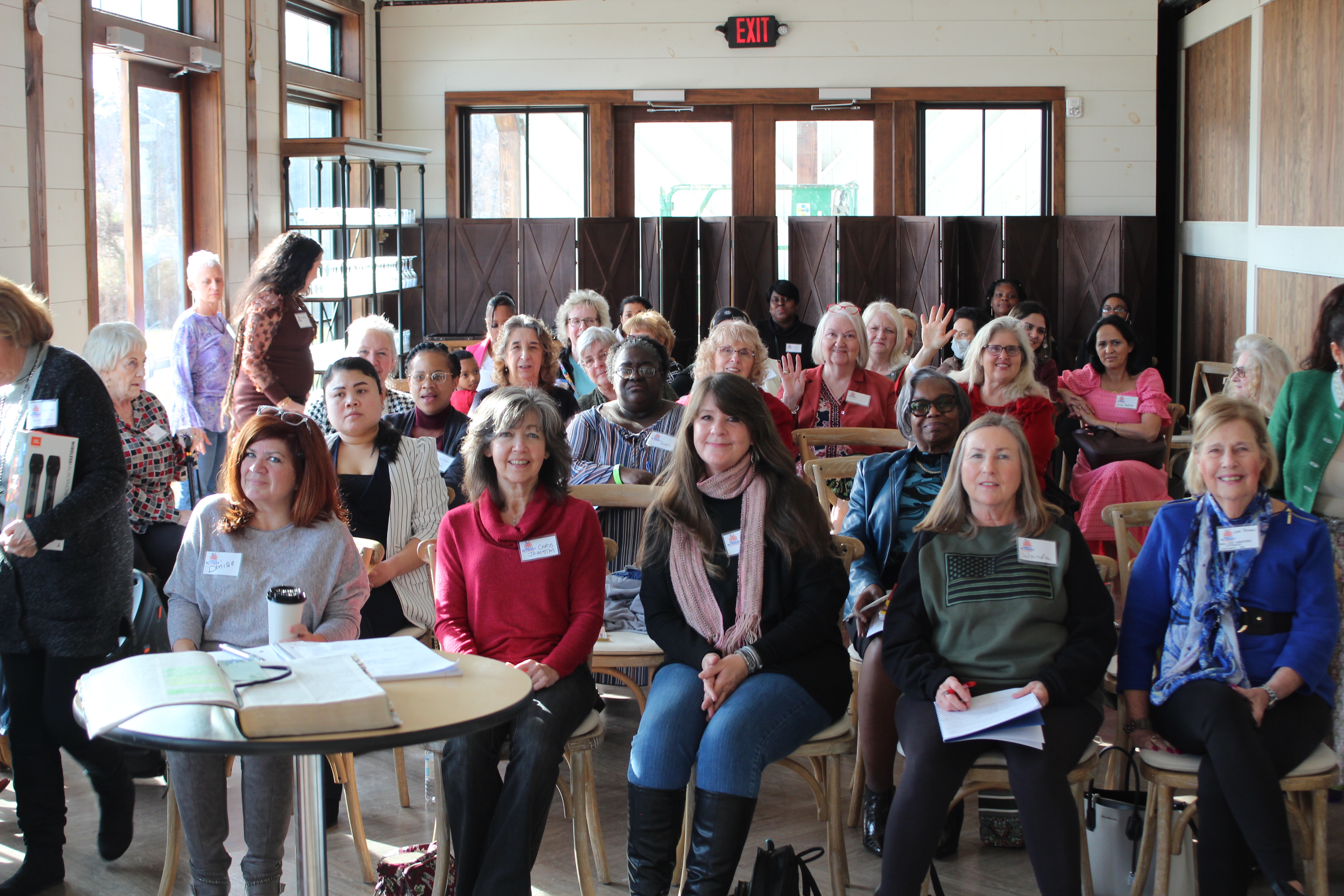 People gathered at conference